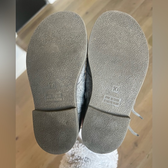 Gap toddler grey wool boots dress shoes kids size 10 - Picture 6 of 7
